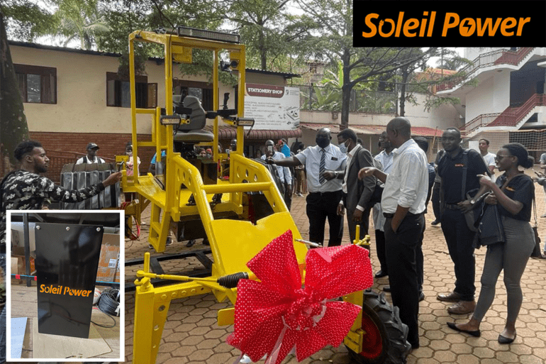 Soleil Power Builds Battery for first East African Built Tractor